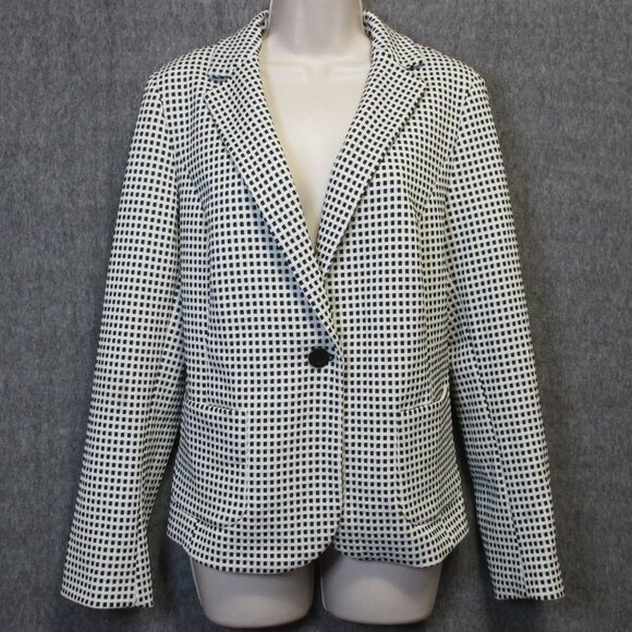 Talbots Jackets & Blazers - Talbots Gingham Blazer Jacket Large